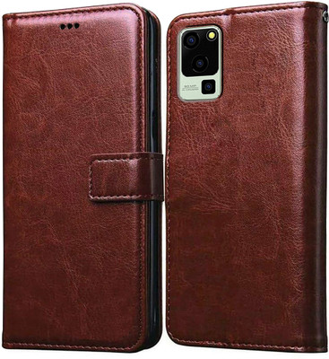Casotec Flip Cover for Lava Blaze 5G(Brown, Pack of: 1)
