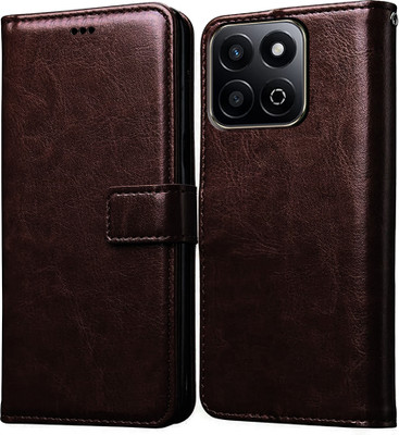 Casotec Flip Cover for Honor X7c 5G(Brown, Pack of: 1)