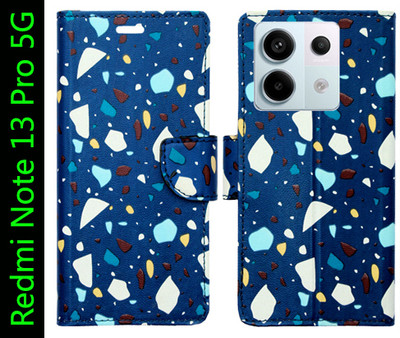 Toklot Flip Cover for Redmi Note 13 Pro 5G(Blue, Pack of: 1)