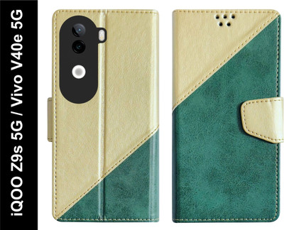 SBMS Flip Cover for iQOO Z9s 5G / Vivo V40e 5G Back Cover Case with Magnatic Closure(Green, Shock Proof, Pack of: 1)