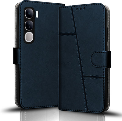 Coverskart Flip Cover for VIVO V40 Lite 5G(Blue, Dual Protection, Pack of: 1)