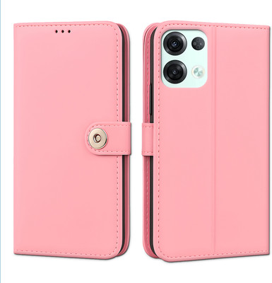 Unirock Flip Cover for OPPO Reno8 Pro 5G(Pink, Dual Protection, Pack of: 1)