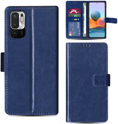 Kalua Mall Flip Cover for Redmi Note 10T 5G flip cover | Redmi M2103K19I flip cover | Blue(Blue, Magnetic Case, Pack of: 1)