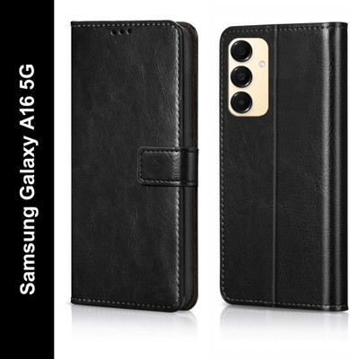 Cockcrow Flip Cover for Samsung Galaxy A16 5G(Black, Shock Proof, Pack of: 1)