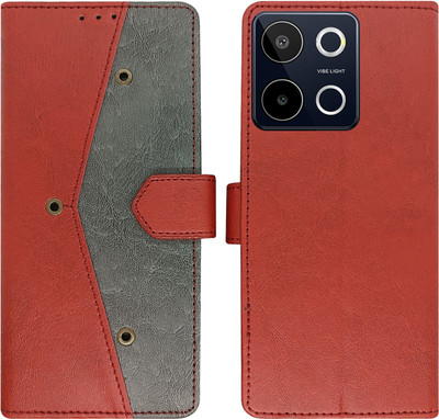 AD Enterprises Flip Cover for LAVA BLAZE 3 5G(Red, Magnetic Case, Pack of: 1)