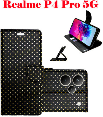 SHANNO Flip Cover for Realme P4 Pro 5G(Black, Pack of: 1)