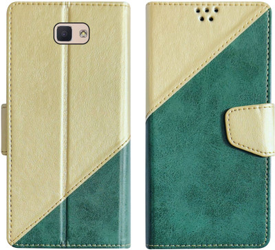 SBMS Flip Cover for Samsung Galaxy J7 prime / Samsung On 7 Prime / Samsung On NXT Back Cover Case(Green, Shock Proof, Pack of: 1)