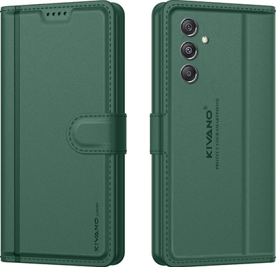 KIVANO LUXE Flip Cover for Samsung Galaxy M35 5G(Green, Magnetic Case, Pack of: 1)