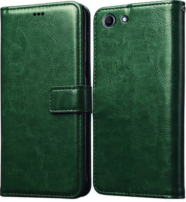 Casotec Flip Cover for Oppo A83(Green, Pack of: 1)