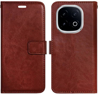 Shanno Enterprises Flip Cover for iQOO 13 5G(Brown, Pack of: 1)