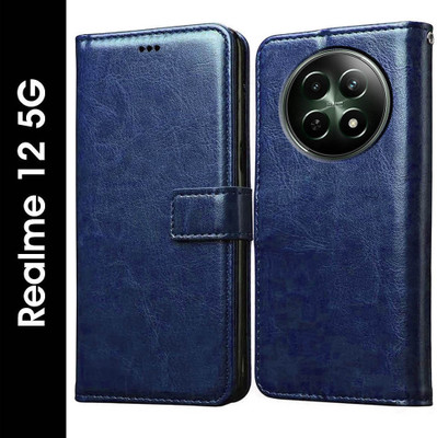Flipkart SmartBuy Flip Cover for Realme 12 5G, Realme 13 5G, Realme 12x 5G, Realme C65 5G, Narzo 70x 5G, Narzo N65 5G(Blue, Pack of: 1)