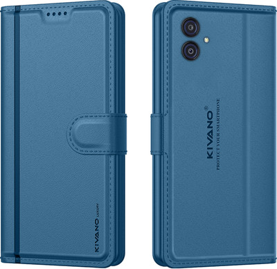 KIVANO LUXE Flip Cover for Samsung Galaxy M04 / Samsung Galaxy F04 / Samsung Galaxy A04e(Blue, Magnetic Case, Pack of: 1)
