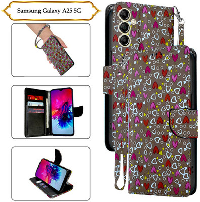 SALGO Flip Cover for Samsung Galaxy A25 5G(Brown, Pack of: 1)