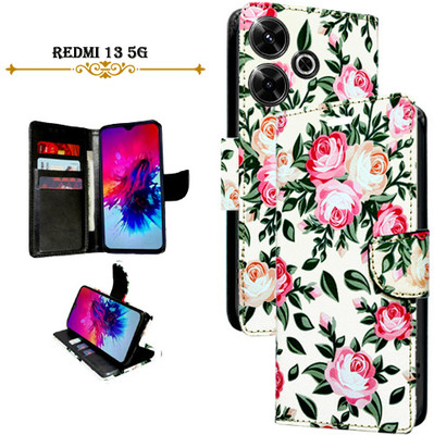 Asmart Flip Cover for realme 13 5G(White, Pack of: 1)
