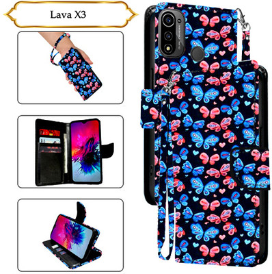 Cutemart Flip Cover for Lava X3(Black, Pack of: 1)