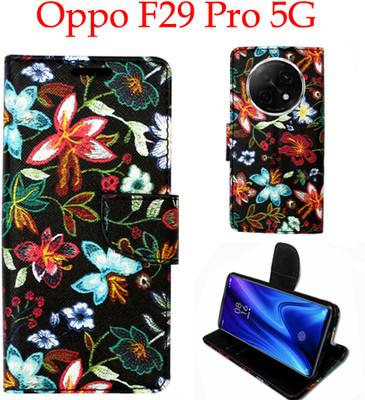 Toklot Flip Cover for Oppo F29 Pro 5G(Black, Pack of: 1)