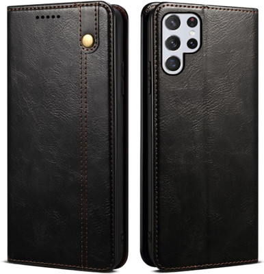 GoPerfect Flip Cover for Samsung Galaxy S23 Ultra 5G |No.1 Top Trending Business Series | Wallet Back Cover(Black, Magnetic Case, Pack of: 1)