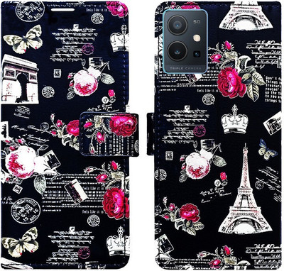 AD Enterprises Flip Cover for IQOO Z6 5G(Black, Magnetic Case, Pack of: 1)