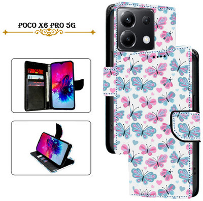 PARGO Flip Cover for Poco X6 Pro 5G(White, Pack of: 1)