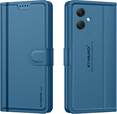 KIVANO LUXE Flip Cover for Samsung Galaxy A05 / Samsung Galaxy F05 / Samsung Galaxy M05(Blue, Magnetic Case, Pack of: 1)