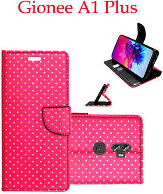Mxkart Flip Cover for Gionee A1 Plus(Pink, Pack of: 1)