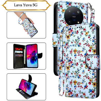 PARGO Flip Cover for Lava Yuva 5G(White, Pack of: 1)