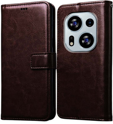 Casotec Flip Cover for Tecno Phantom X2 5G(Brown, Pack of: 1)
