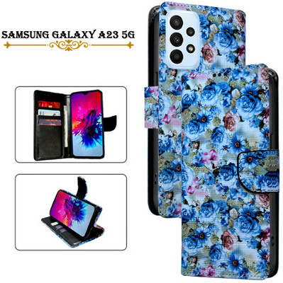 PARGO Flip Cover for Samsung Galaxy A23 5G(Blue, Pack of: 1)