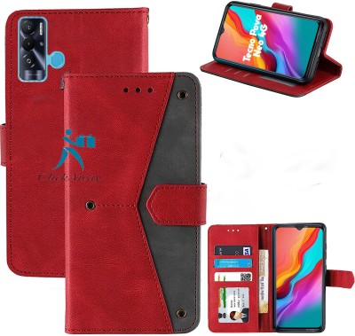 Urban Tech Flip Cover for Tecno Pova Neo 4G(Red, Grip Case, Pack of: 1)