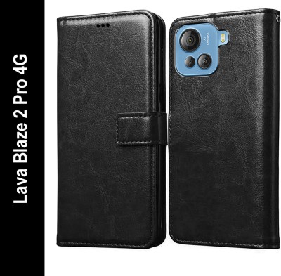 Flipkart SmartBuy Flip Cover for Lava Blaze 2 Pro 4G(Black, Pack of: 1)