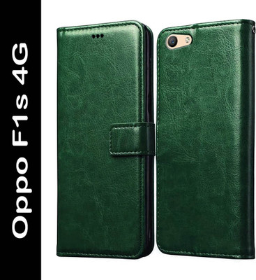 Casotec Flip Cover for Oppo F1s(Green, Pack of: 1)