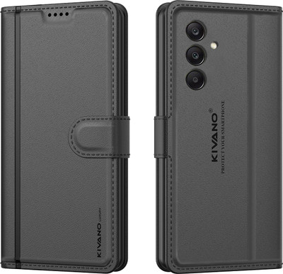 KIVANO LUXE Flip Cover for Samsung Galaxy F15 5G / Samsung Galaxy M15 5G(Black, Magnetic Case, Pack of: 1)