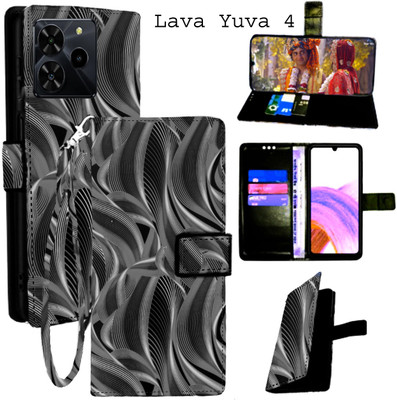Shanno Enterprises Flip Cover for Lava Yuva 4(Black, Pack of: 1)