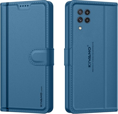 KIVANO LUXE Flip Cover for Samsung Galaxy A13 4G / Samsung Galaxy M32 5G(Blue, Card Holder, Pack of: 1)