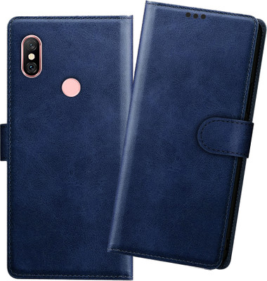 kridha Flip Cover for Redmi Note 6 Pro flip cover / M1806E7TG flip cover / M1806e7ti flip cover / Blue(Blue, Magnetic Case, Pack of: 1)