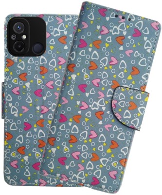 PIKKAHUB Flip Cover for Poco c55_(Multicolor, Card Holder, Pack of: 1)