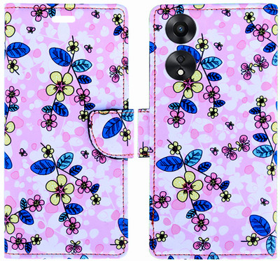 Toklot Flip Cover for Oppo A78 5G(Pink, Pack of: 1)