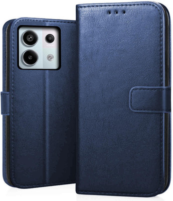 COVERHEAD Flip Cover for Back Cover for Redmi Note 13 Pro 5G-MZB0FOKIN (Blue, Dual Protection, Pack of: 1)(Blue, Camera Bump Protector)