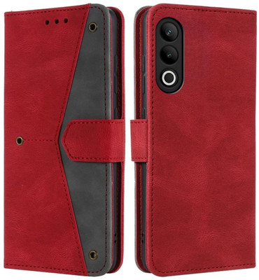 GoPerfect Flip Cover for OnePlus Nord CE 4 5G | Premium Imported Trending Business Series Wallet Back Cover(Red, Dual Protection, Pack of: 1)