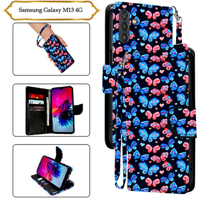 PARGO Flip Cover for Samsung Galaxy M13 4G(Black, Pack of: 1)