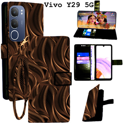 Toklot Flip Cover for Vivo Y29 5G(Brown, Pack of: 1)