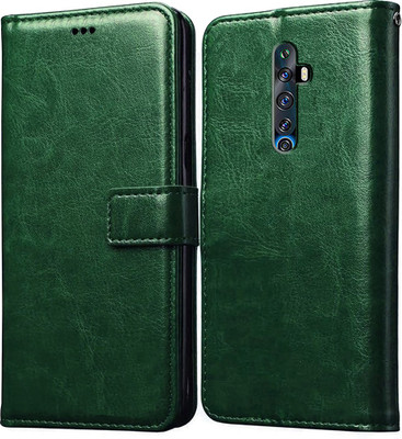 Casotec Flip Cover for OPPO Reno 2z(Green, Pack of: 1)