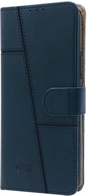 NIMMIKA ENTERPRISES Flip Cover for Infinix Note 11(Premium Leather Material | 360-degree protection | Kickstand Feature)(Blue, Dual Protection, Pack of: 1)