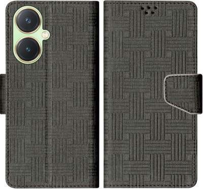 korumacase Flip Cover for Vivo Y27 4G, Vivo Y27(Black, Shock Proof, Pack of: 1)