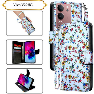 PARGO Flip Cover for Vivo V29 5G(White, Pack of: 1)