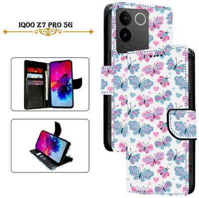 Cutemart Flip Cover for iQOO Z7 Pro 5G(White, Pack of: 1)