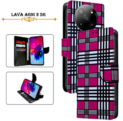 PARGO Flip Cover for Lava Agni 2 5G(Pink, Pack of: 1)