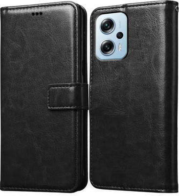 Casotec Flip Cover for Mi Redmi K50i 5G(Black, Pack of: 1)