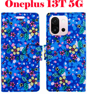 SHANNO Flip Cover for ONEPLUS 13T 5G(Blue, Pack of: 1)