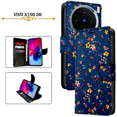 PARGO Flip Cover for Vivo X100 5G(Blue, Pack of: 1)